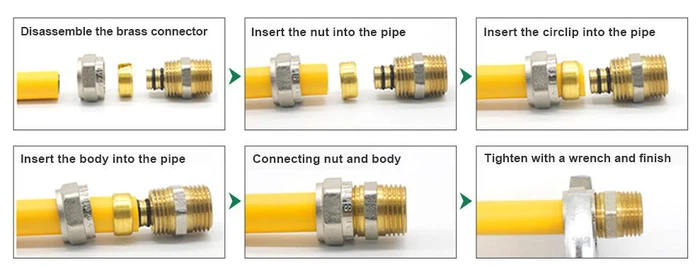 PEX pipe connection PEX pipe connection